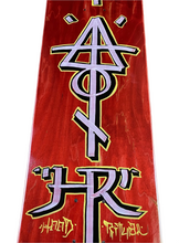 Load image into Gallery viewer, PRIMARY COLORS GRAFFITI DECKS-FIRE SIGN RED
