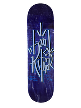 Load image into Gallery viewer, PRIMARY COLOR GRAFFITI DECK- INDIGO AURA BLUE
