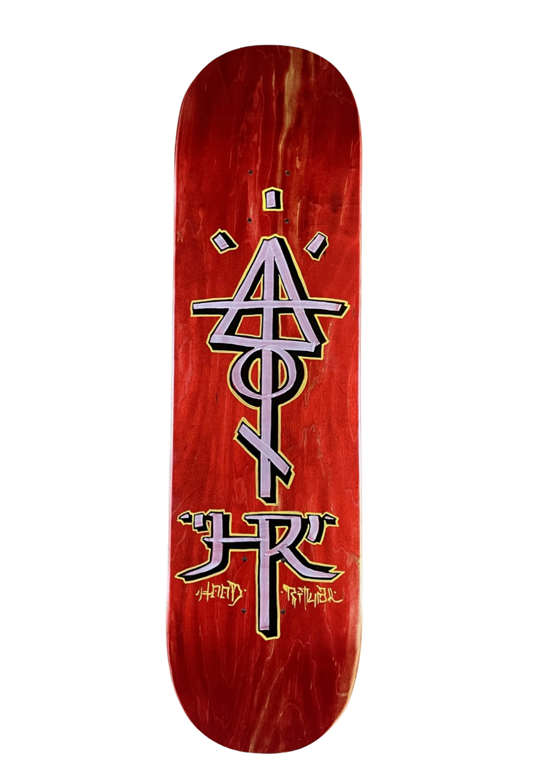 PRIMARY COLORS GRAFFITI DECKS-FIRE SIGN RED