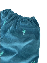 Load image into Gallery viewer, HOOD-RITUAL // TELEV!S!STAR "Crystal Children" FORREST TEAL CORDUROY PANTS
