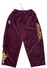 Load image into Gallery viewer, HOOD-RITUAL // TELEV!S!STAR "ROYAL FAMILY" BURGUNDY CORDUROY PANTS