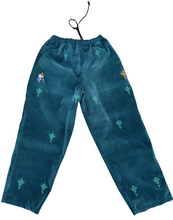 Load image into Gallery viewer, HOOD-RITUAL // TELEV!S!STAR "Crystal Children" FORREST TEAL CORDUROY PANTS