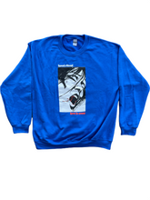 Load image into Gallery viewer, “Love is Crazy&quot; Crew Neck ROYAL BLUE
